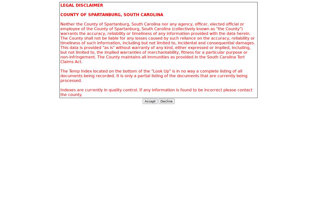 Greer previous residents Spartanburg County deed index search